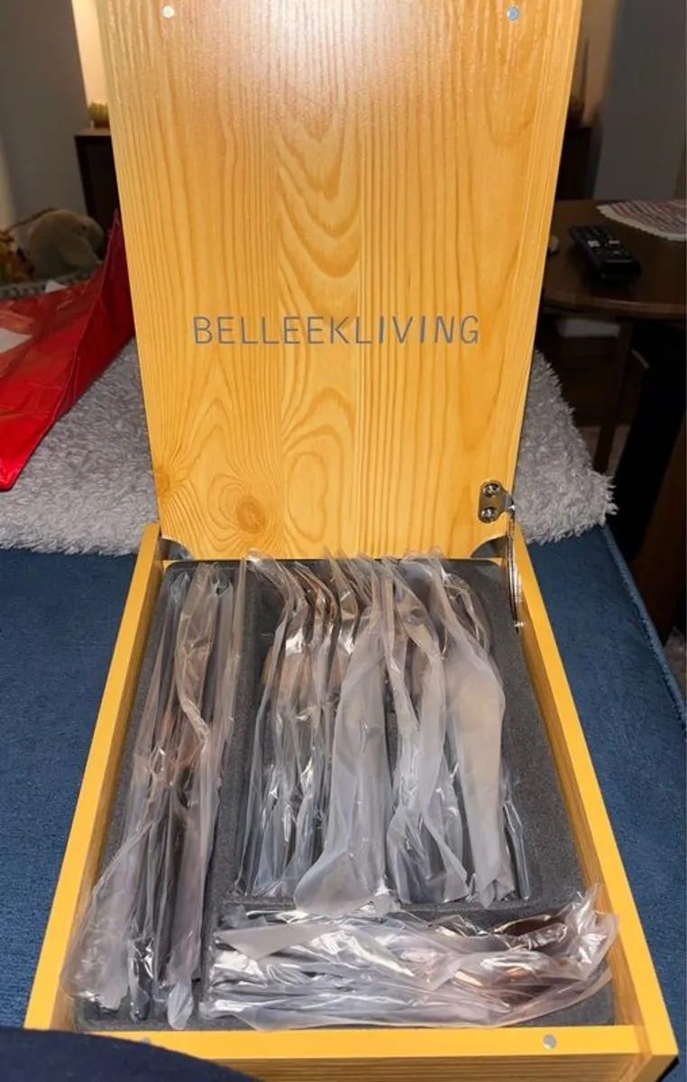 Belleek Living 24 Piece Stainless Steel Cutlery Set - Image 1