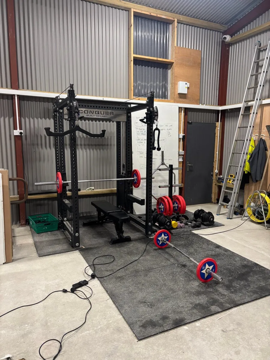 Gym Rack and Weights