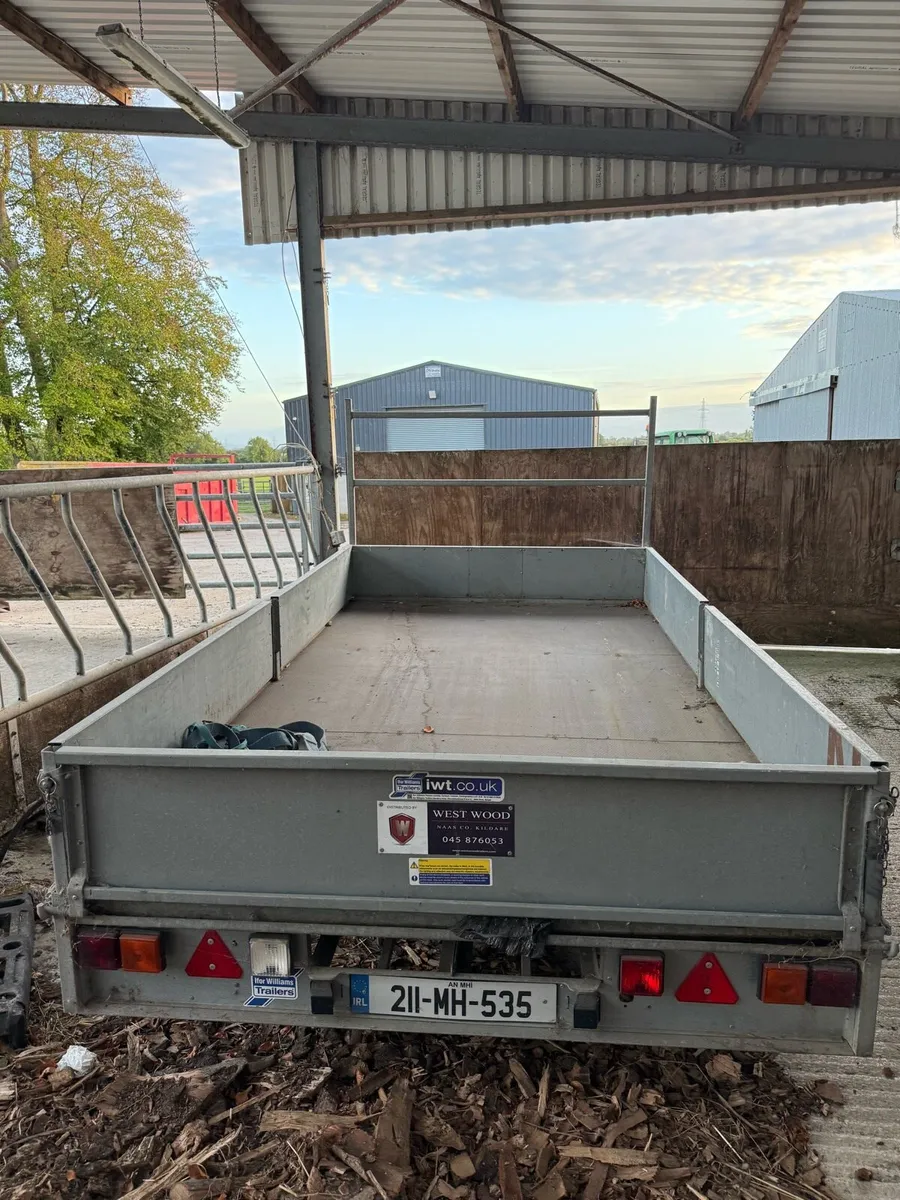 Ifor Williams 12ft x 6.6ft dropside trailer - Image 2