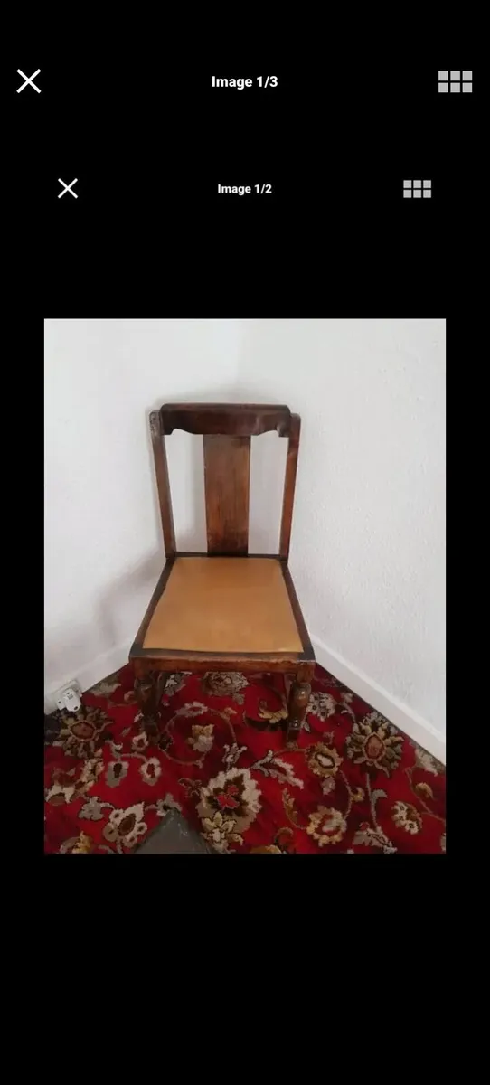 X 4 Vintage Chairs Irish Made - Image 1