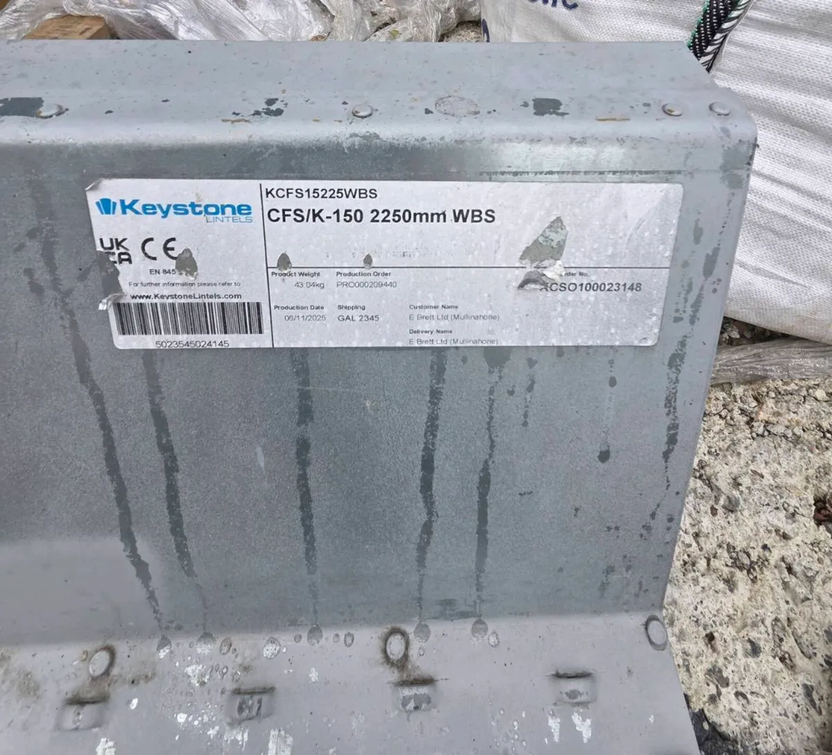 Steel Lintel - Image 1