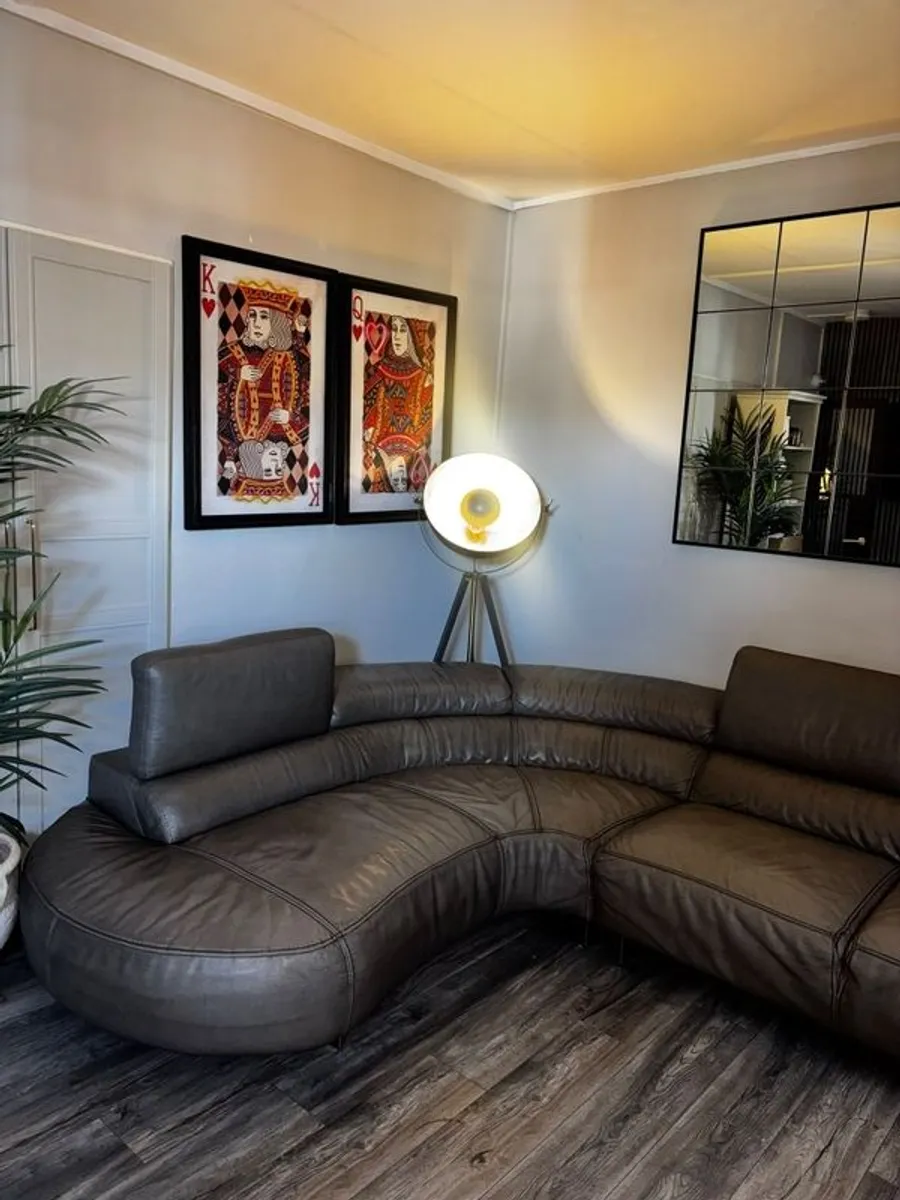 Leather Corner Sofa - Image 4