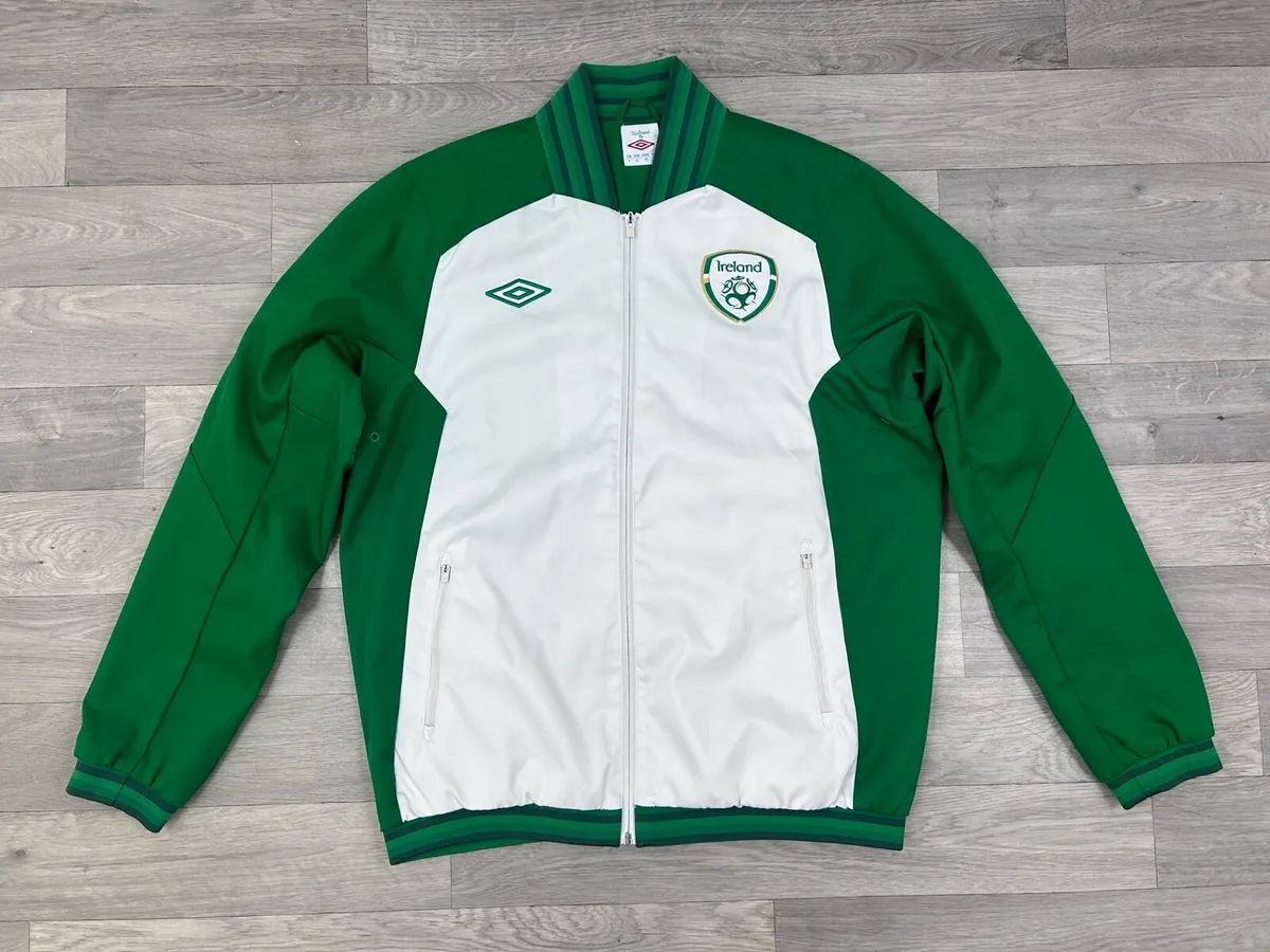Vintage Umbro Ireland Football Bomber Jacket Large - Image 1