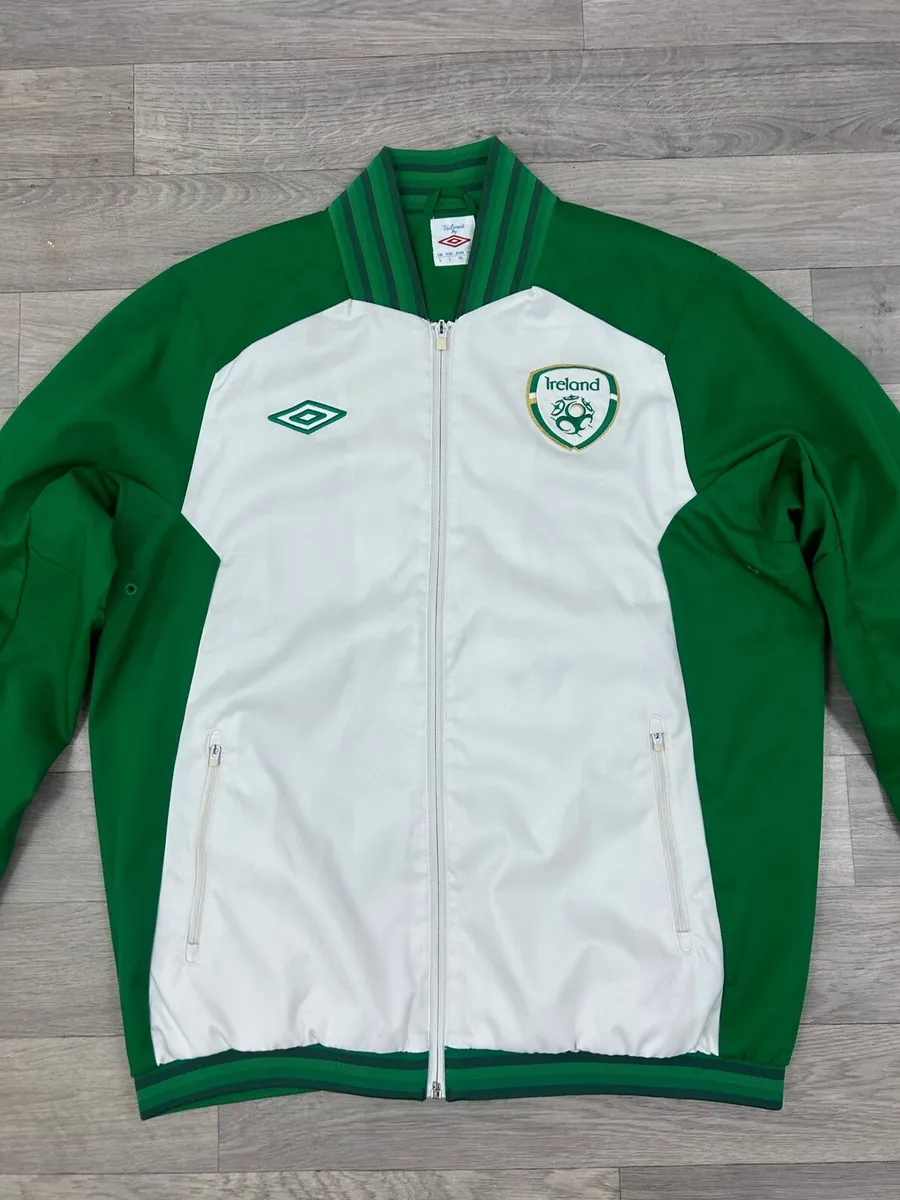 Vintage Umbro Ireland Football Bomber Jacket Large - Image 2