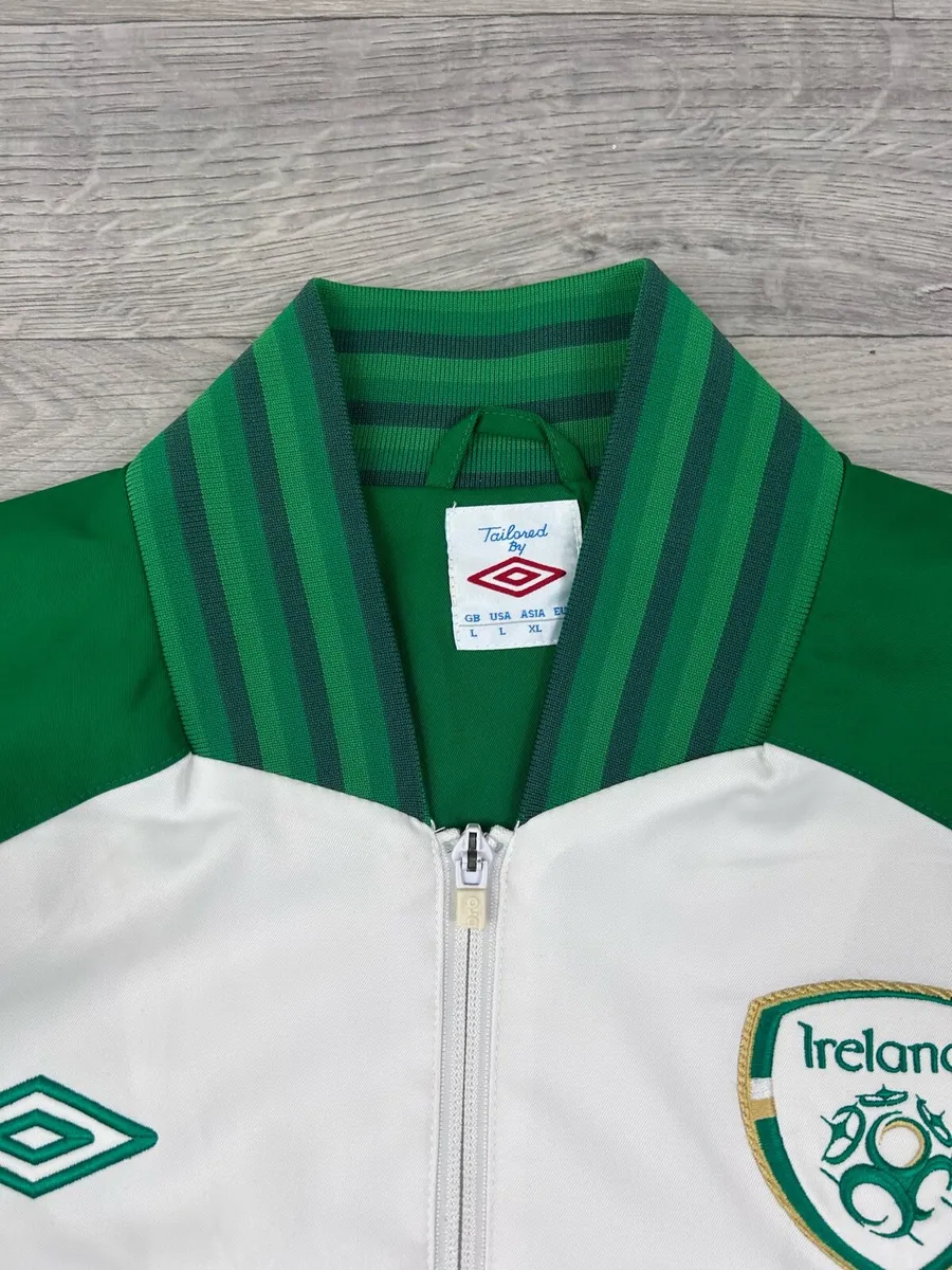 Vintage Umbro Ireland Football Bomber Jacket Large - Image 3