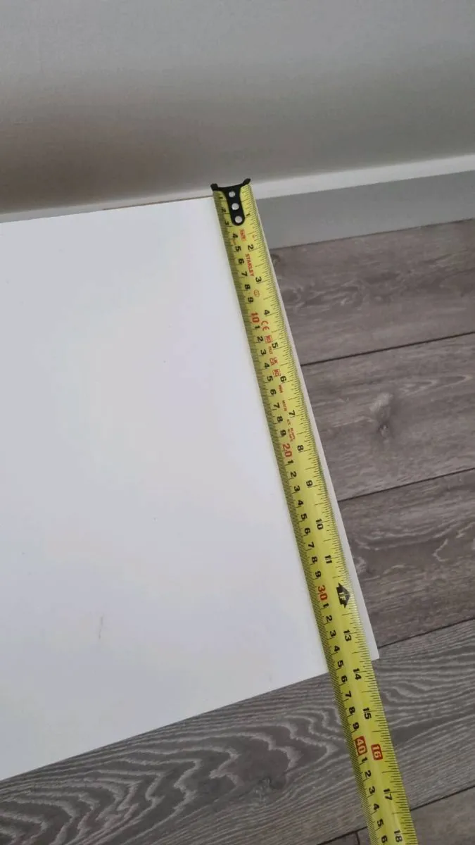 White IKEA TV Bench - Image 4