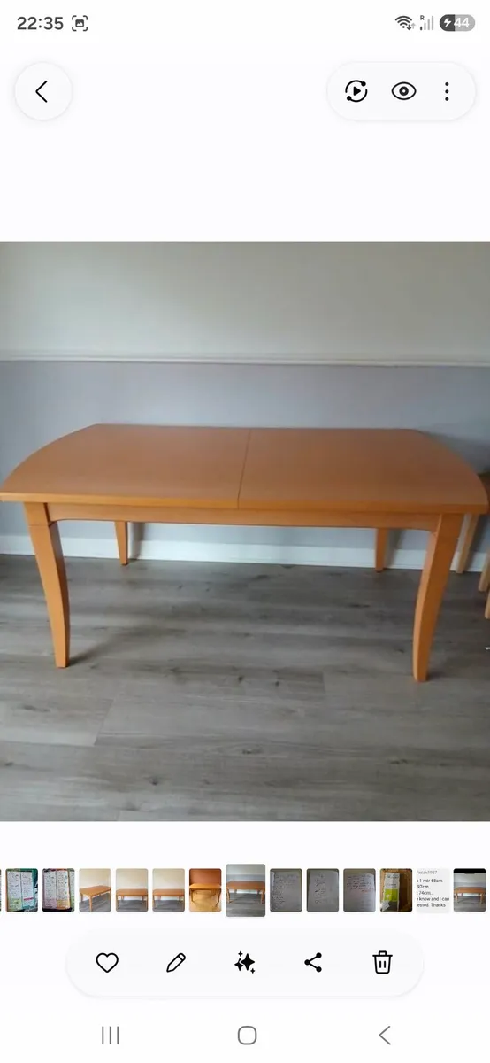 Wooden Oak Extendable table - Image 1