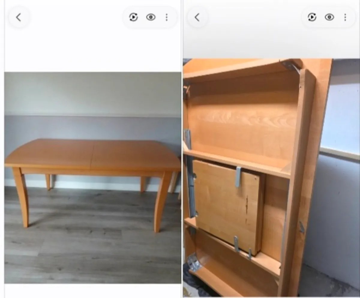 Wooden Oak Extendable table - Image 2