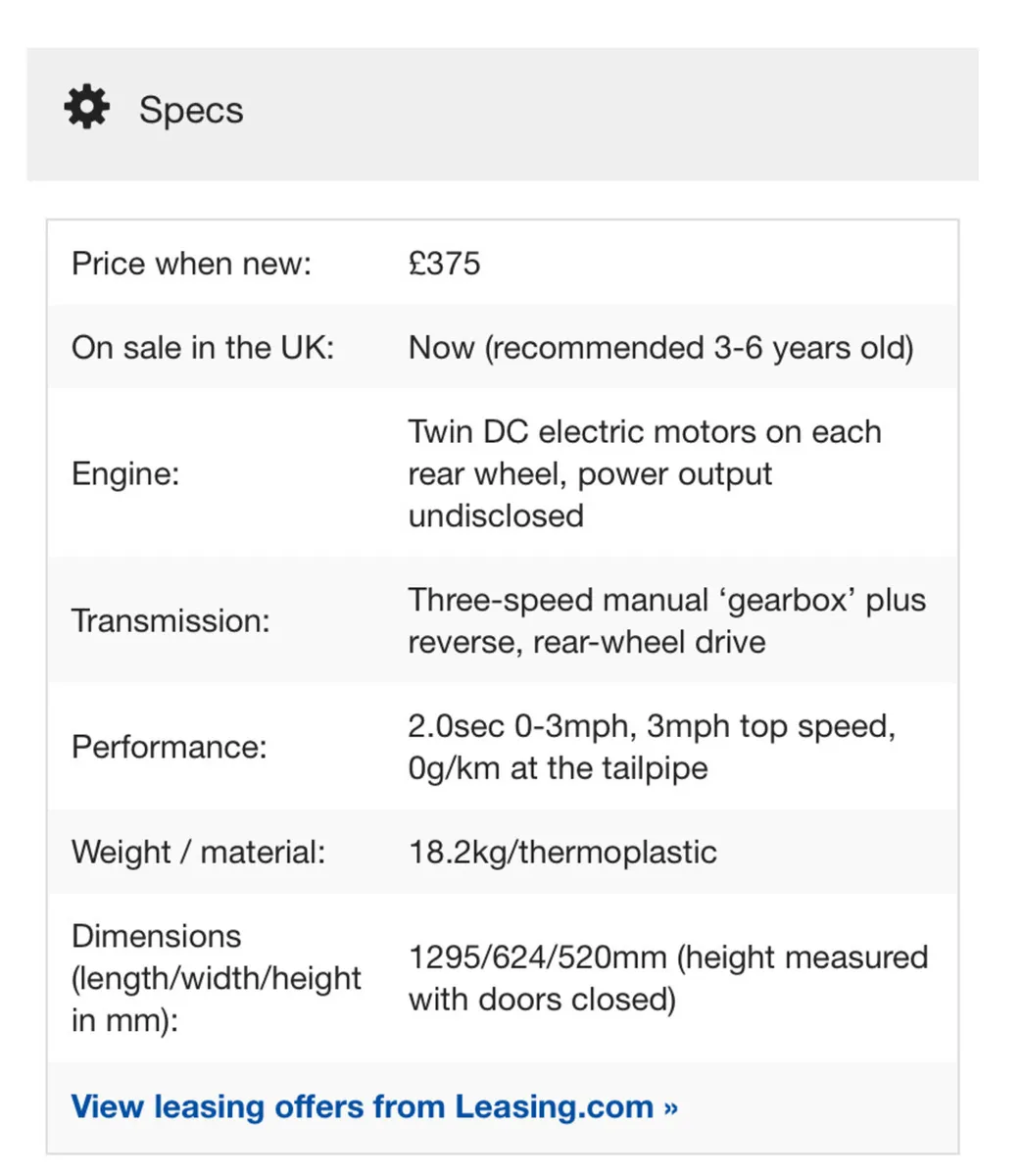 Electric toy sportscar - Image 2