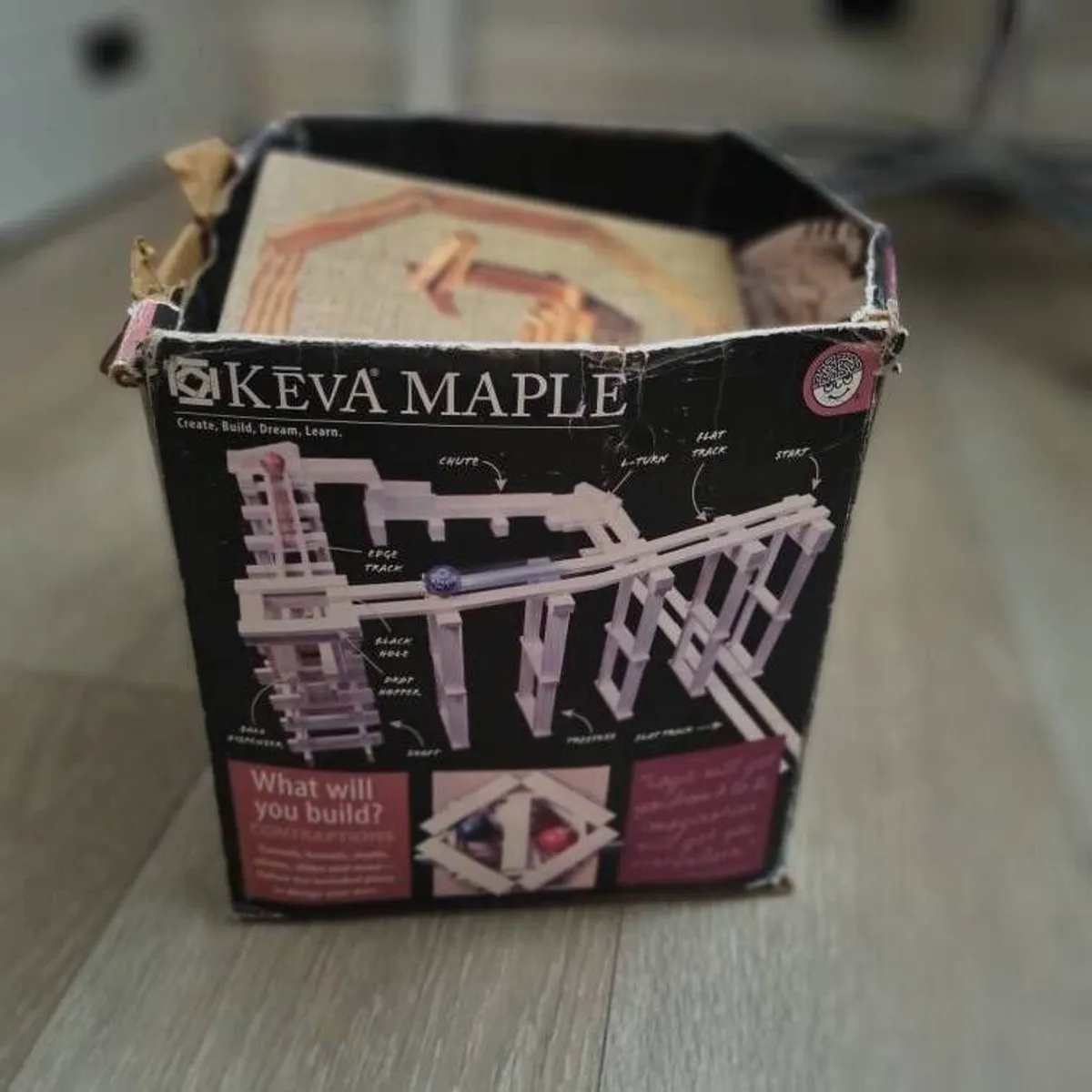 Kapla/Keva blocks (200) and book - Image 1