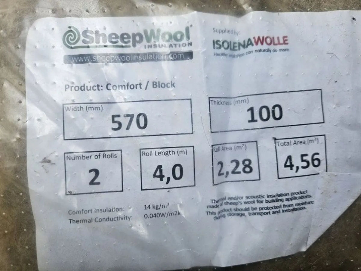 Sheep's Wool Attic Insulation for half price - Image 1