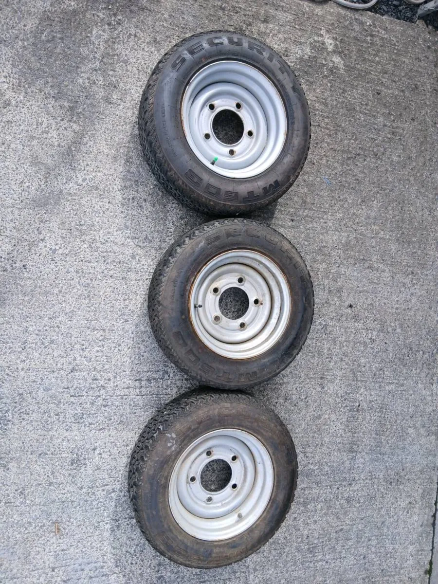 Ifor Williams Wheels 185/70 x13 (as new) - Image 1