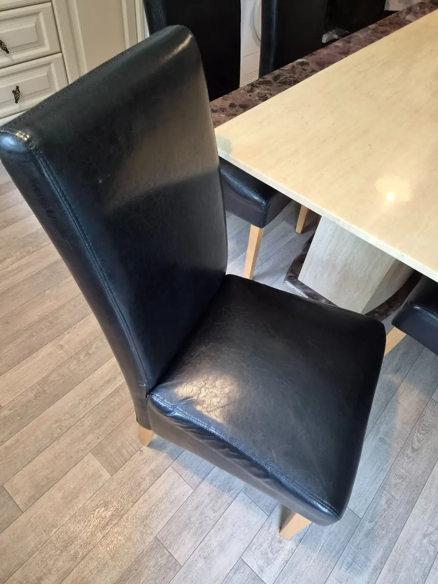 Large Marble Table and Chairs - Image 4
