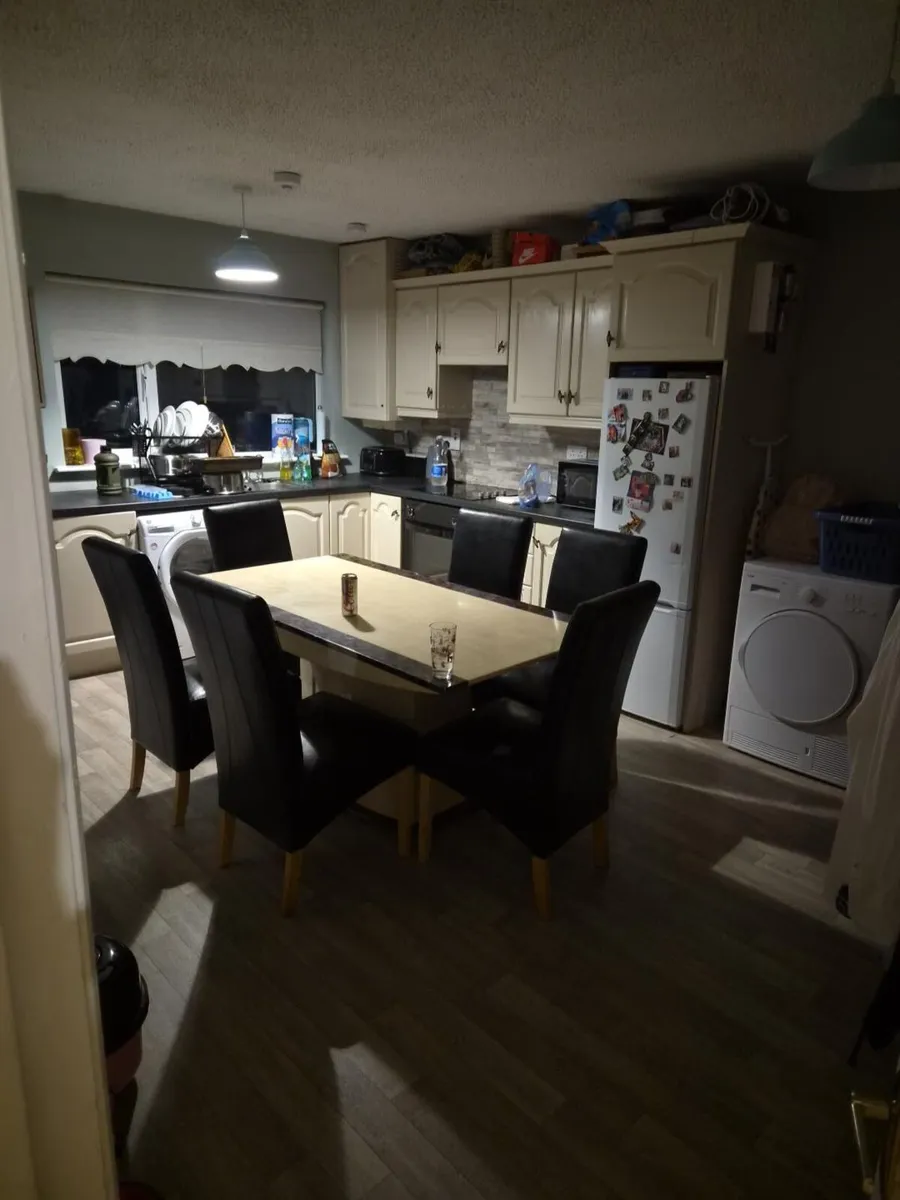 Large Marble Table and Chairs - Image 2
