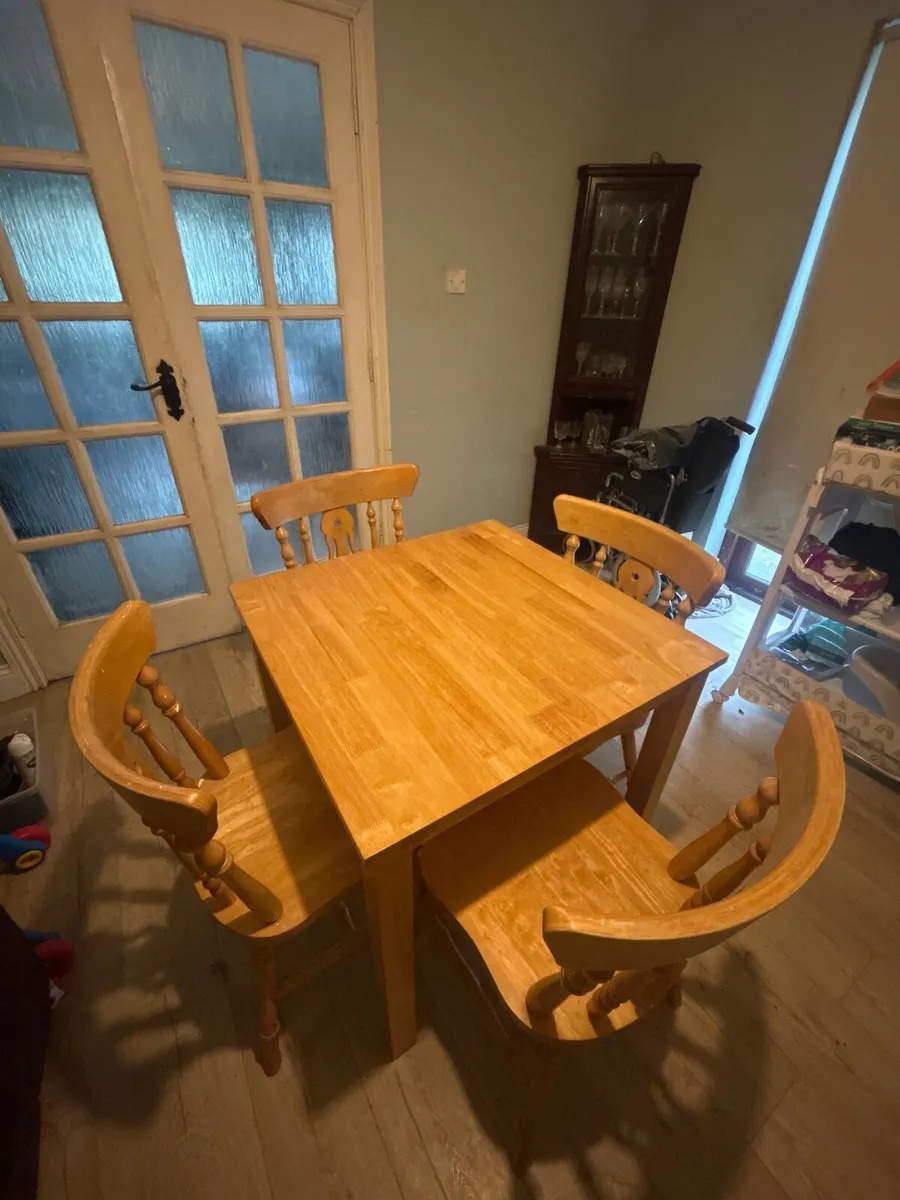 Small Table and Four Chairs - Image 2