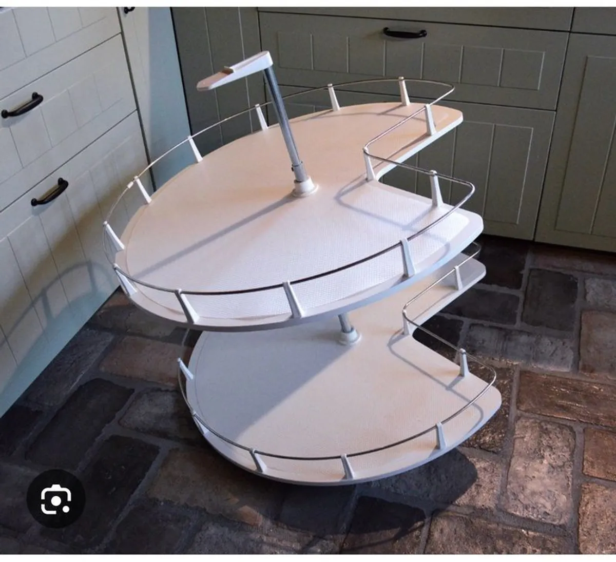 UTRUSTA Corner base cabinet carousel, 88 cm - Image 3