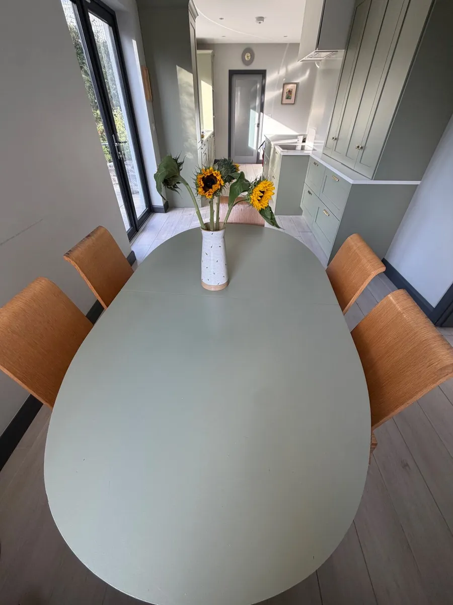 Oval Dining table & 6 chairs - Image 1