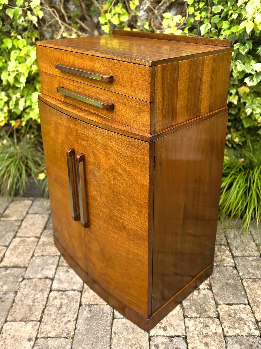 Art Deco Walnut Cabinet- Circa 1930 - Image 1