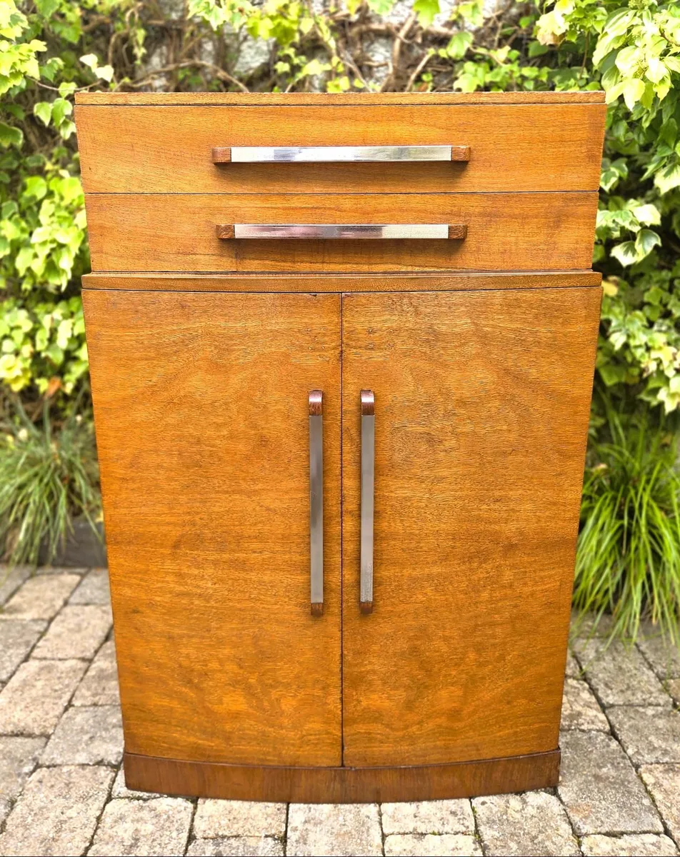 Art Deco Walnut Cabinet- Circa 1930 - Image 2