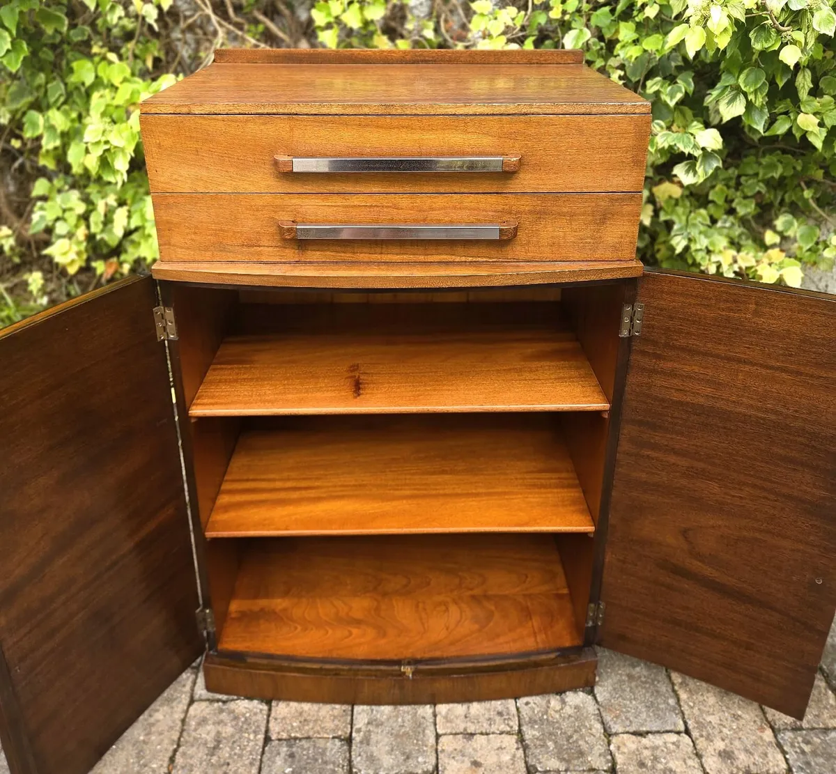 Art Deco Walnut Cabinet- Circa 1930 - Image 3