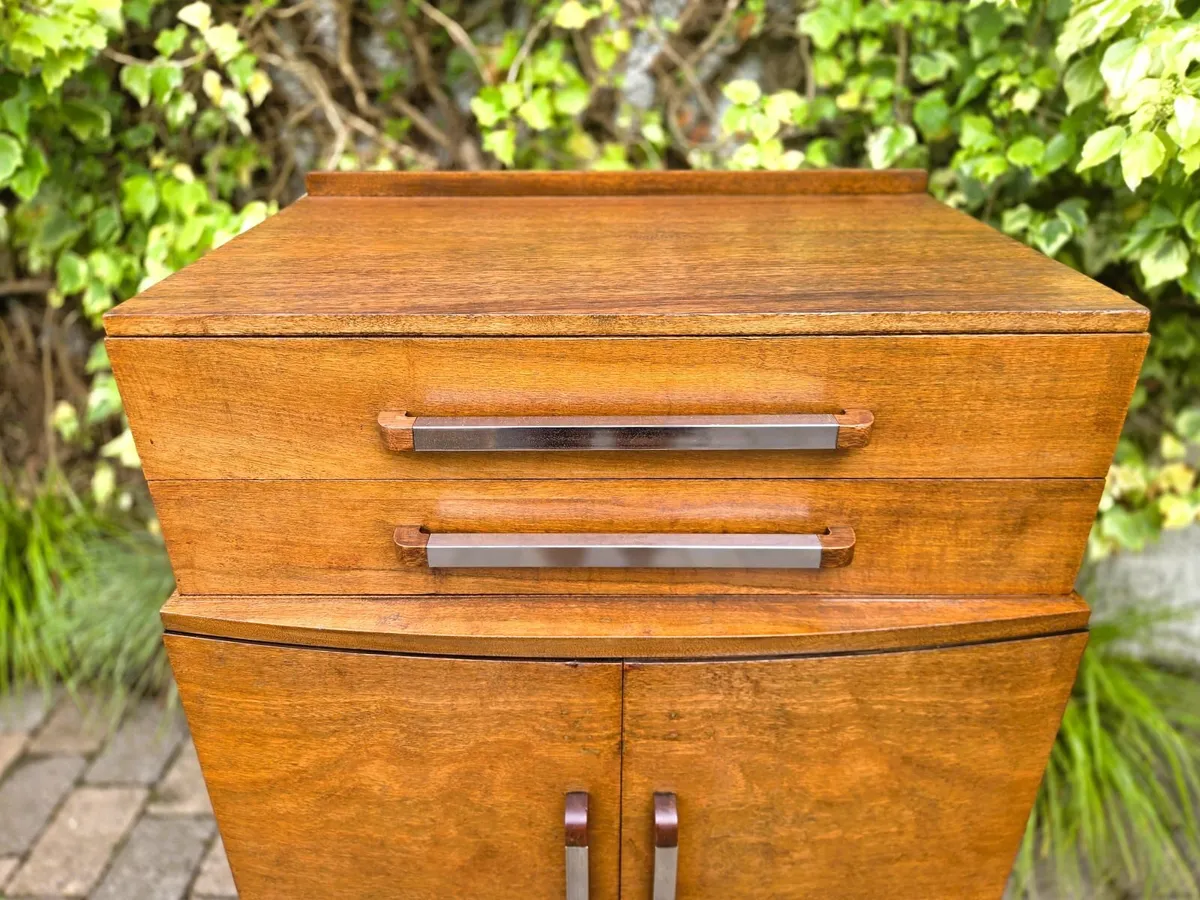 Art Deco Walnut Cabinet- Circa 1930 - Image 4