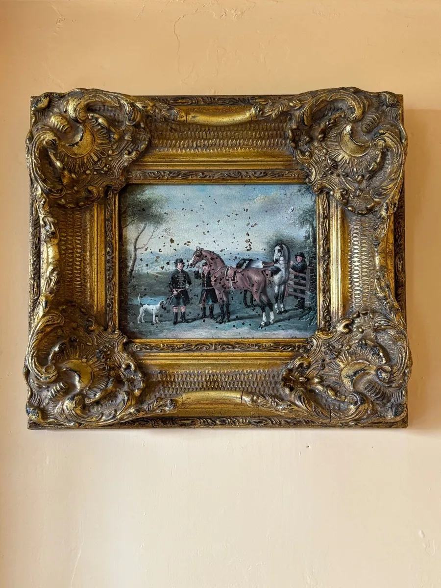 Antique vintage Victorian/Edwardian oil pictures - Image 2