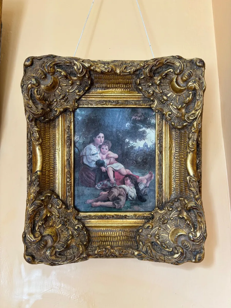 Antique vintage Victorian/Edwardian oil pictures - Image 1