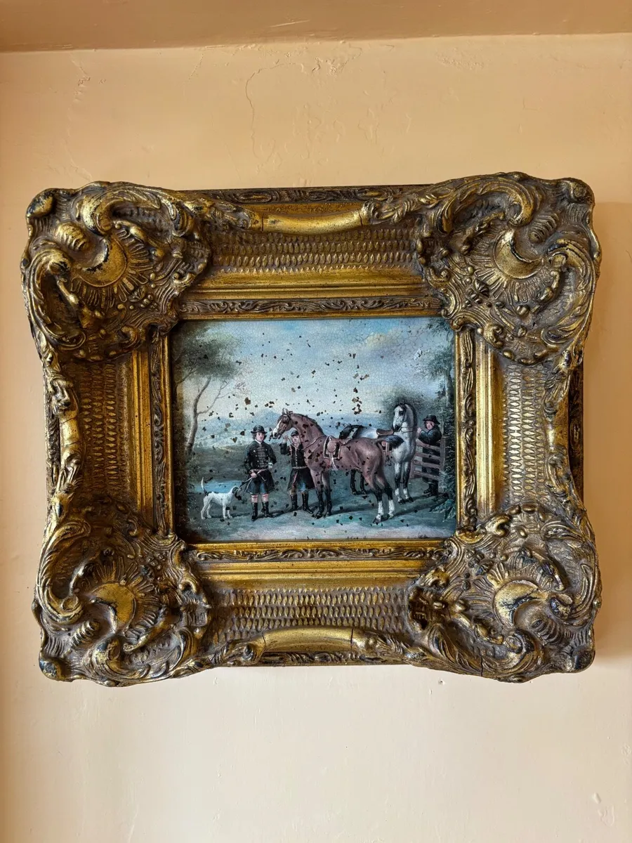 Antique vintage Victorian/Edwardian oil pictures - Image 4