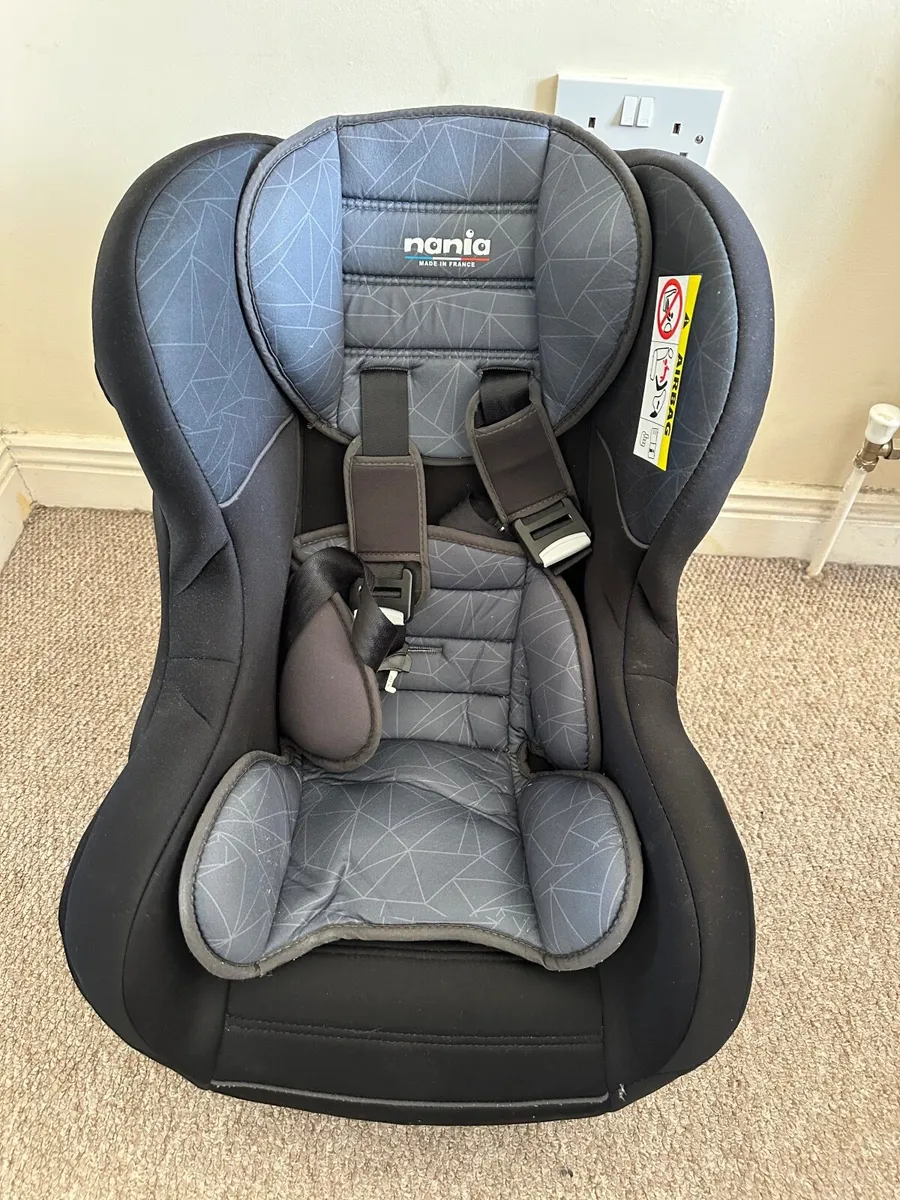 Nania Baby / Toddler Car Seat – Black & Grey - Image 1