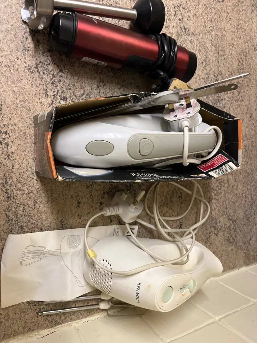Blender, mixer and knife (electric)
