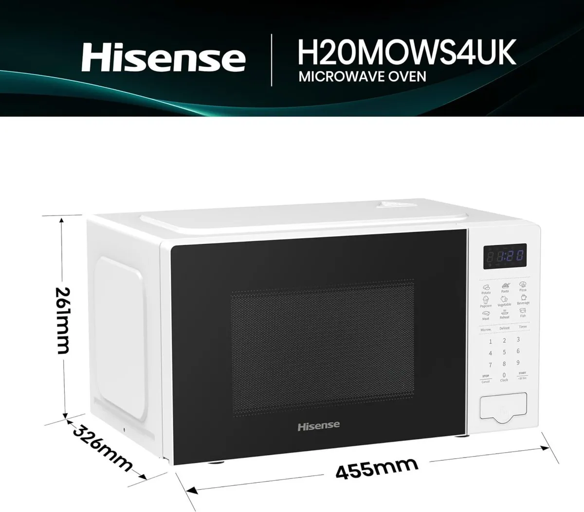 700 Watts 20 Litre Digital Solo Microwave Oven - Image 2