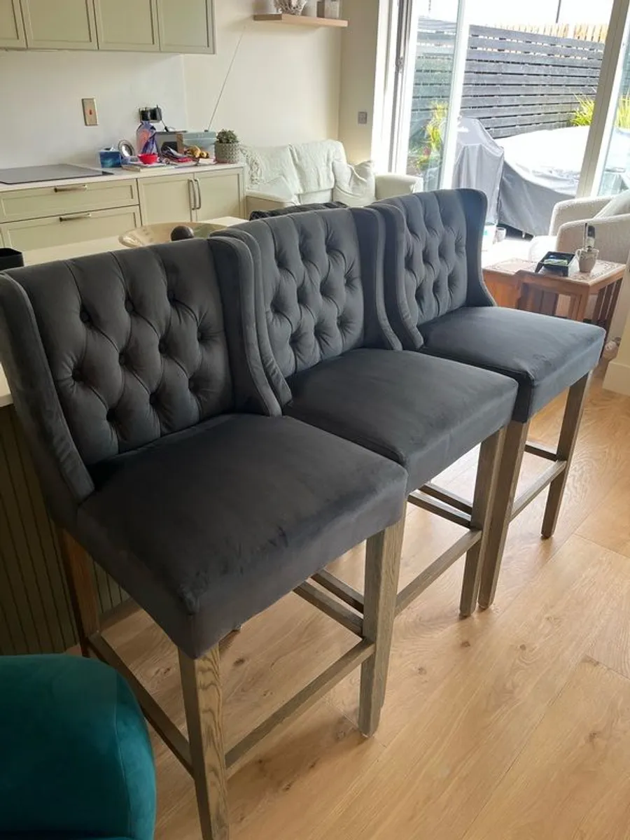 Velour Bar stools - Image 2