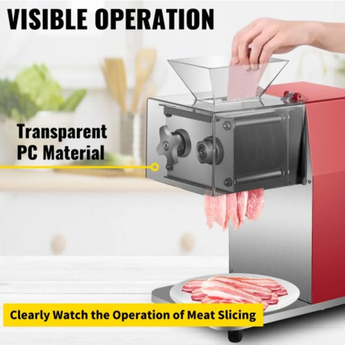 Commercial Meat Cutting Machine, 551 Lbs/H 850W Me - Image 2