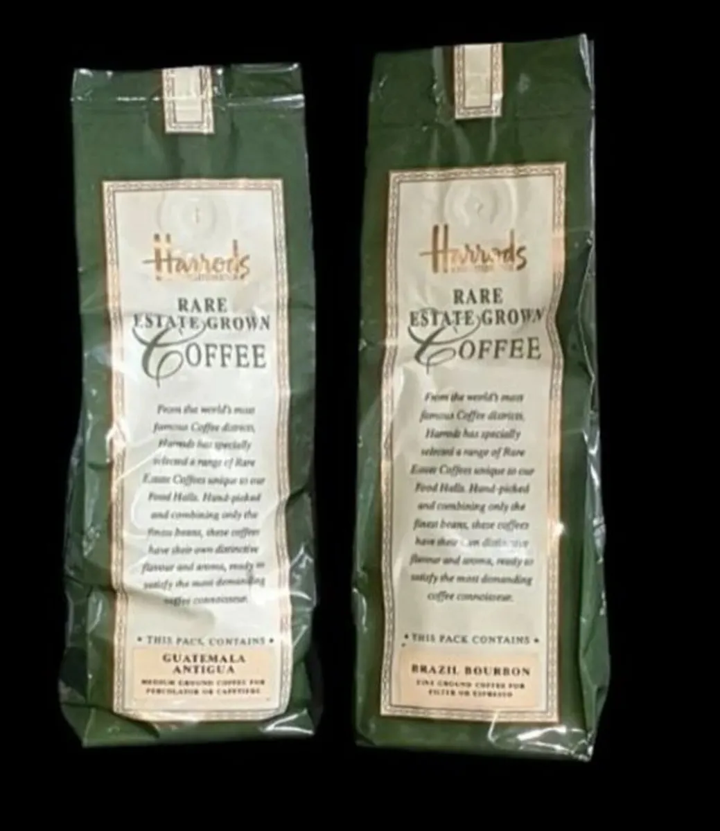 Vintage Harrods Knightsbridge Coffee Bags–Unopened - Image 2