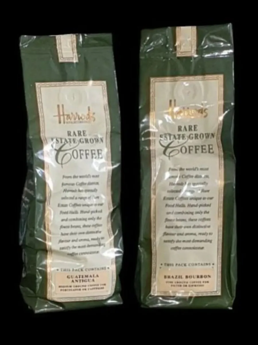 Vintage Harrods Knightsbridge Coffee Bags–Unopened - Image 4