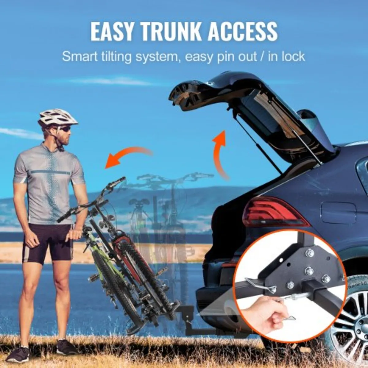 Hitch Mount Bike Rack, 2-Bike Platform Style, 160 - Image 3