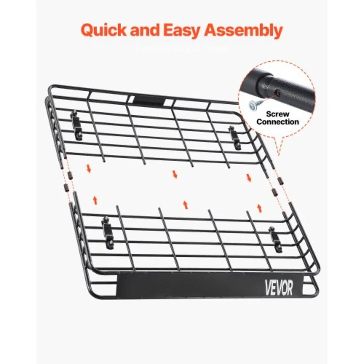 Roof Rack Cargo Carrier, 43 x 50 x 4.1 in, Univers - Image 4
