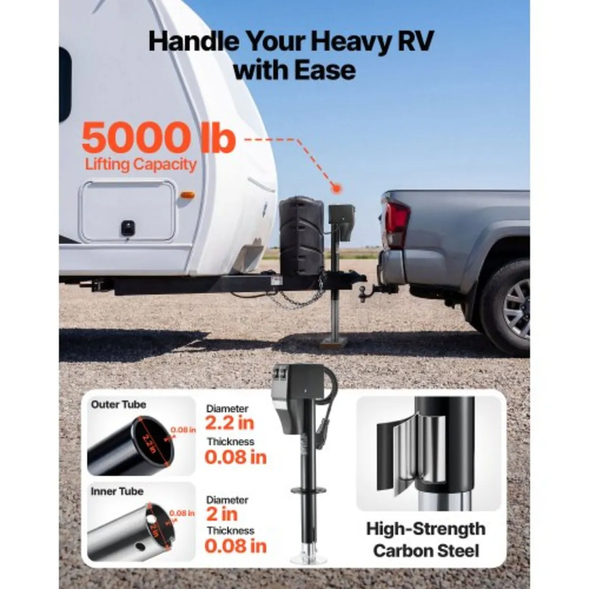 Electric Trailer Jack, 2268 kg Capacity, Electric - Image 4
