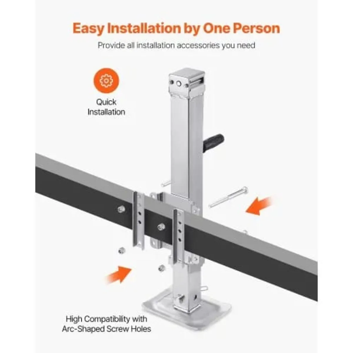 Trailer Jack, 8000 lbs Static Load Capacity, Heavy - Image 2