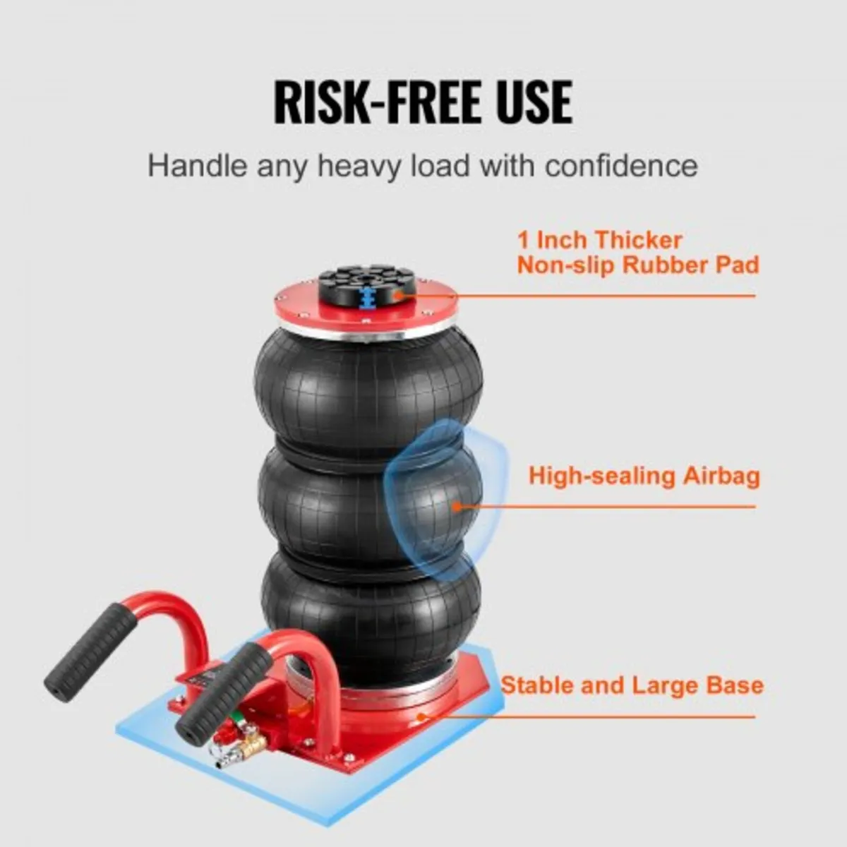 Triple Bag Air Jack 3 Ton/6600 lbs Pneumatic Jack - Image 3