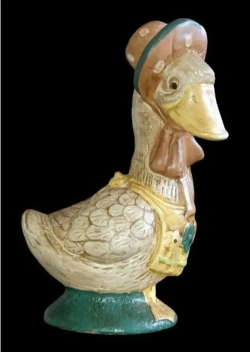 Pristine Vintage Ceramic Dressed Duck Figurine - Image 2