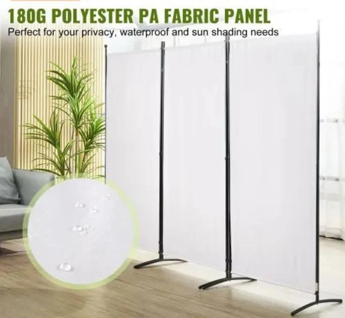 Room Divider, 6.1 ft Room Dividers and Folding Pri - Image 4