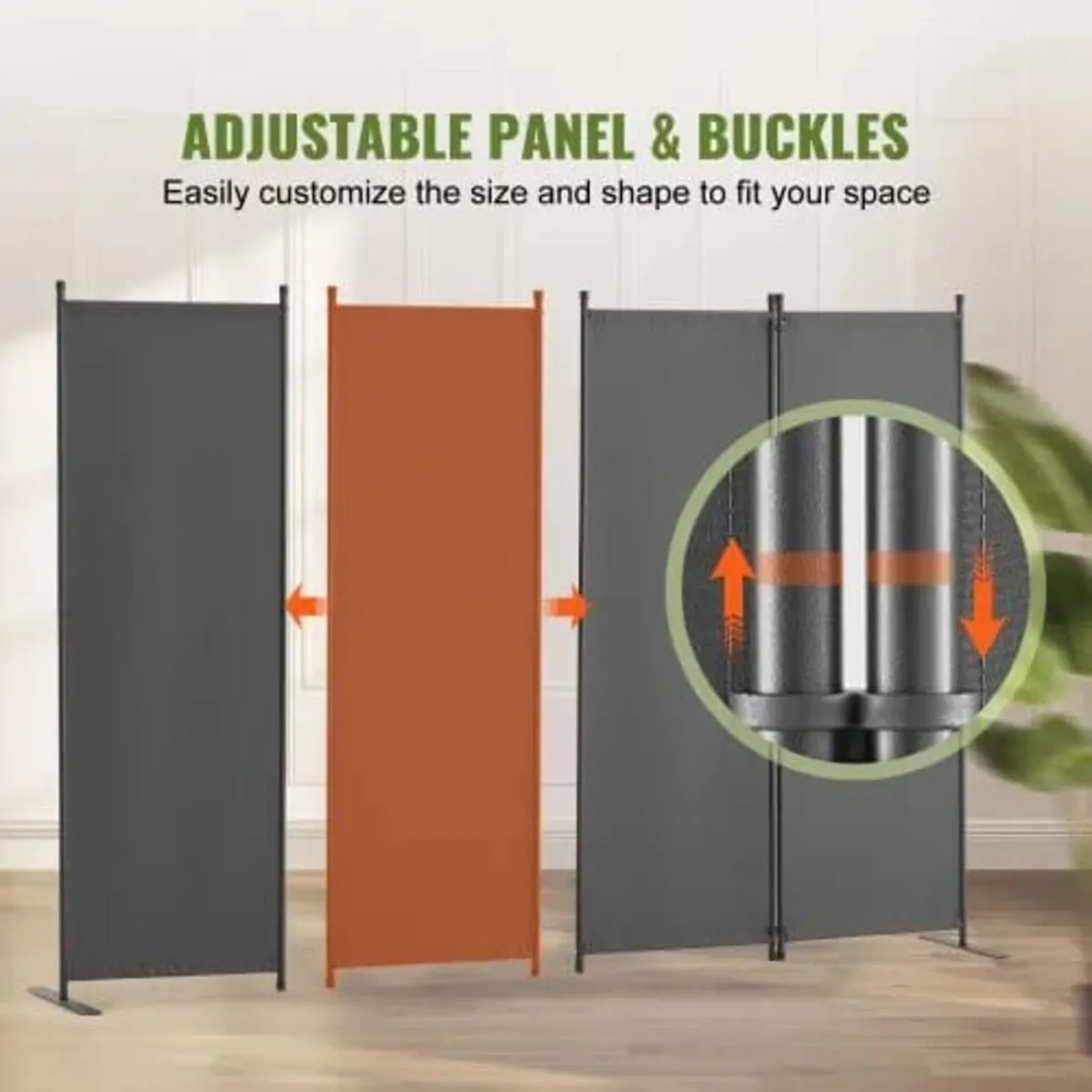Room Divider, 4 Panel Room Dividers and Folding Pr - Image 4