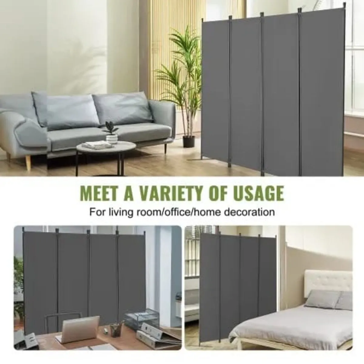 Room Divider, 4 Panel Room Dividers and Folding Pr - Image 2