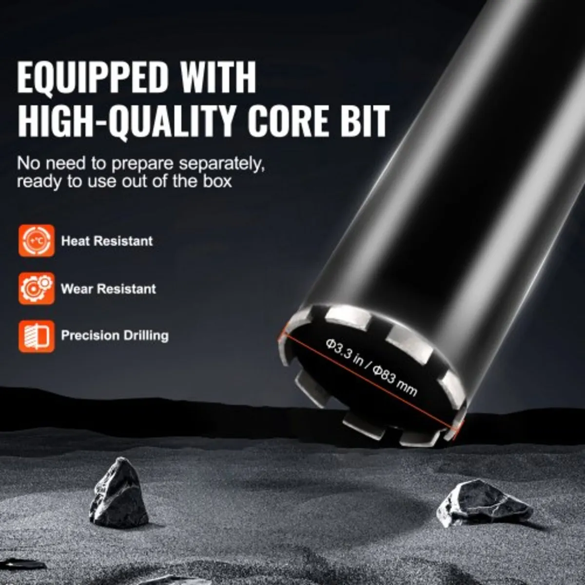 Core Drill Machine 2.03-18 cm Dia 2600W Handheld a - Image 2