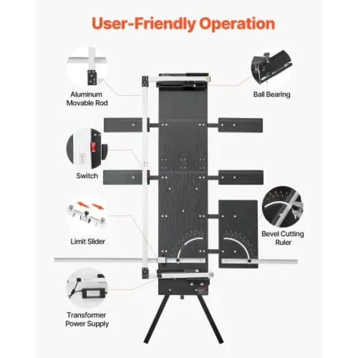 Hot Wire Foam Cutter, 200W Freestanding Styrofoam - Image 2