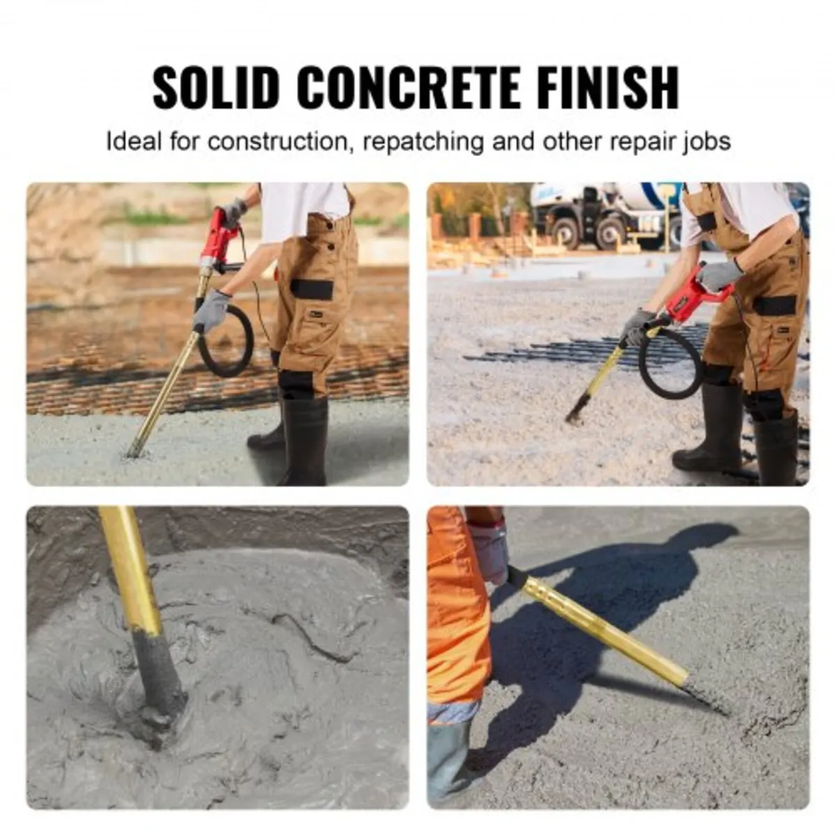 Handheld Concrete Vibrator, 800W Electric Vibrator - Image 2