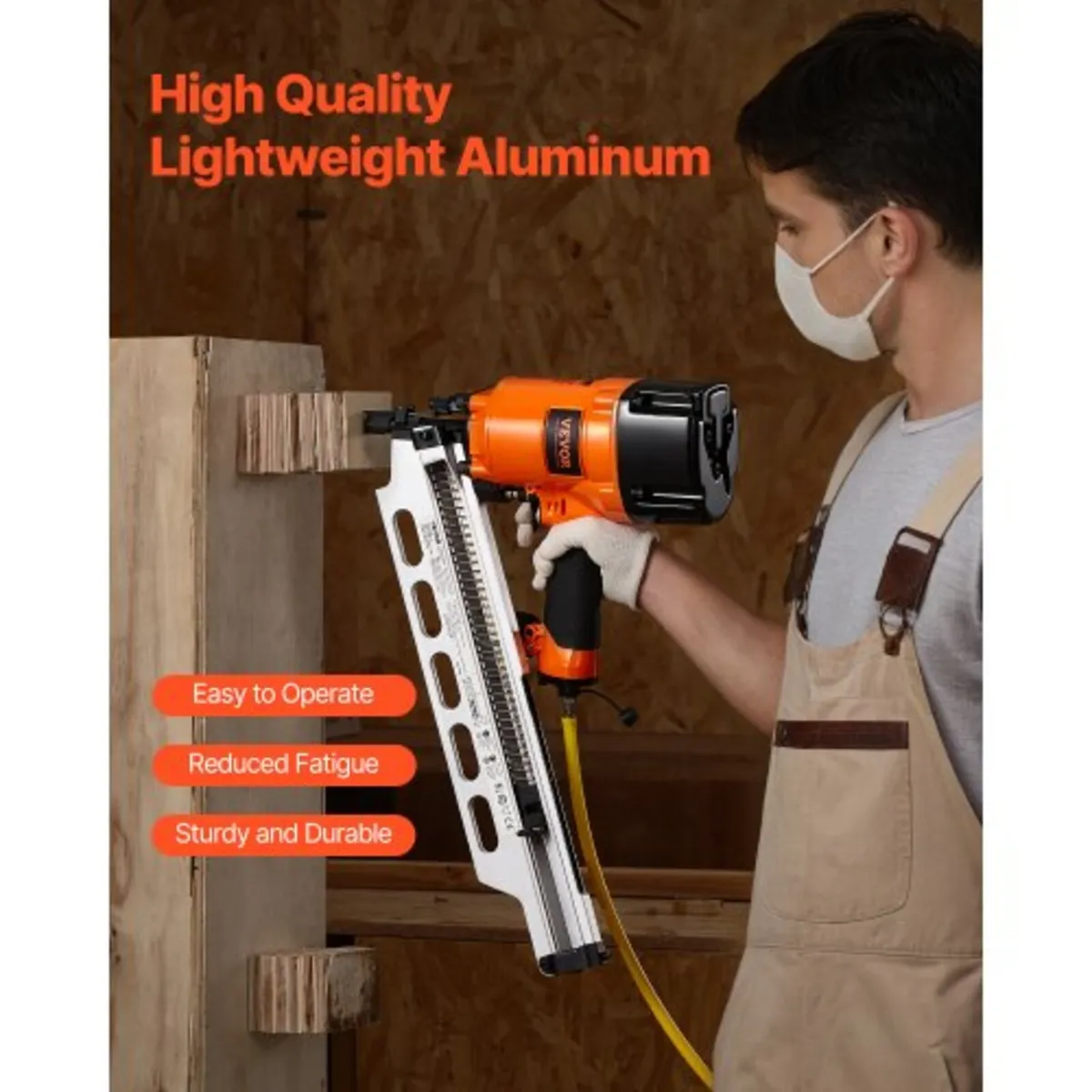 Framing Nailer, 50 to 90 mm 21 Degree Full Round H - Image 4