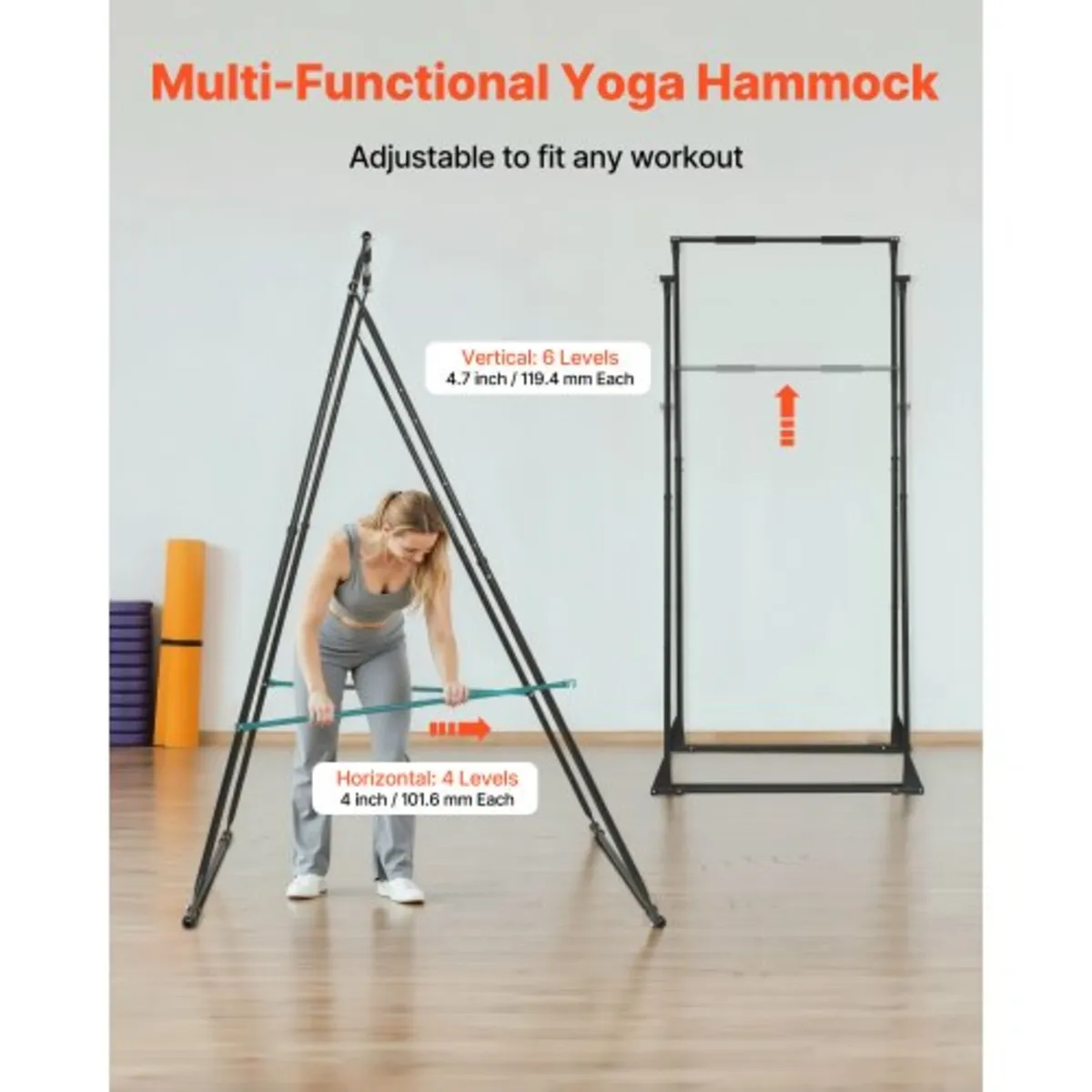 Yoga Stand Frame, Max 200 kg Load Swing Stand, Tri - Image 3