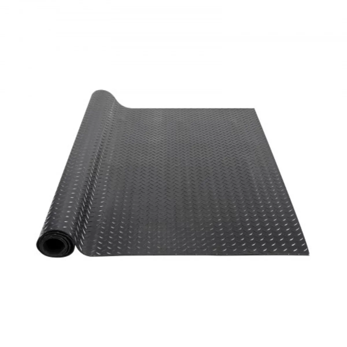 Diamond-Plate Rubber Flooring Roll, 3 mm x 4 ft x - Image 1